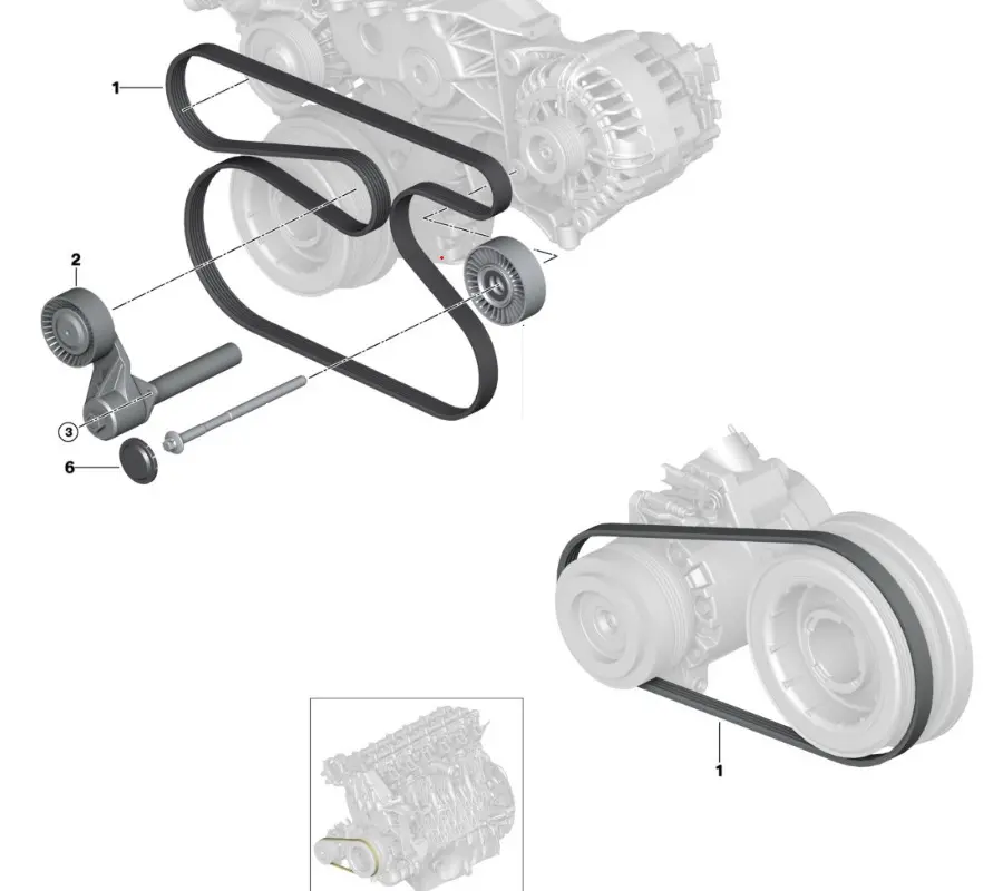 Ремень генератора BMW X5 (E53) (M62) contitech 7PK | Brocar Shop